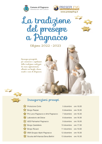 La tradizione del presepe a Pagnacco  - Edizione 2022- 2023