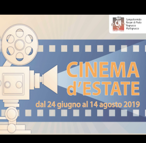 Cinema d'estate 2019 - AVVISO SPOSTAMENTO PROIEZIONE